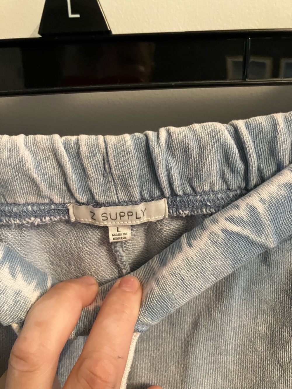 Z Supply Light Wash Drawstring Lounge Pants - Picture 3 of 4